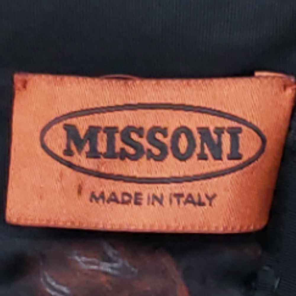 MISSONI (Italy) Beaded Multi-Color Mini Dress - Picture 6 of 7
